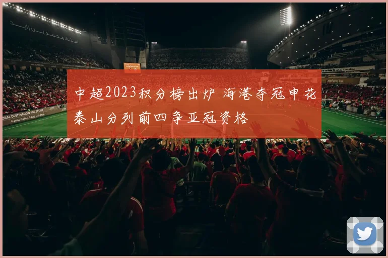 中超2023积分榜出炉 海港夺冠申花泰山分列前四争亚冠资格